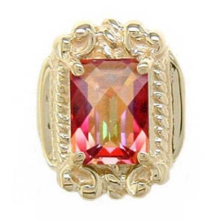 B1784 14K SLIDE WITH OCTAGON TWMF 